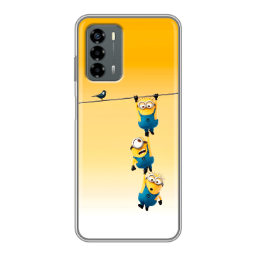 Силиконовый чехол на ZTE Blade V40 Vita с принтом Миньоны Силиконовый чехол на ZTE Blade V40 Vita с принтом Миньоны
