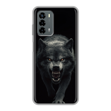 Силиконовый чехол на ZTE Blade V40 Vita с принтом Волк Силиконовый чехол на ZTE Blade V40 Vita с принтом Волк