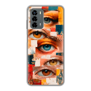 Силиконовый чехол на ZTE Blade V40 Vita с принтом Модный принт