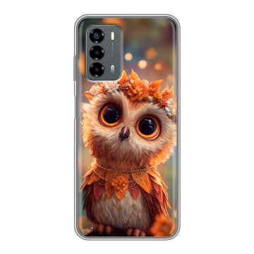 Силиконовый чехол на ZTE Blade V40 Vita с принтом Милая сова