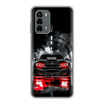 Силиконовый чехол на ZTE Blade V40 Vita с принтом BMW БМВ