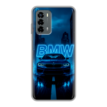 Силиконовый чехол на ZTE Blade V40 Vita с принтом BMW БМВ Силиконовый чехол на ZTE Blade V40 Vita с принтом BMW БМВ