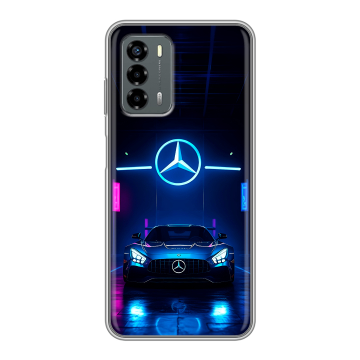 Силиконовый чехол на ZTE Blade V40 Vita с принтом Mercedes Мерседес Силиконовый чехол на ZTE Blade V40 Vita с принтом Mercedes Мерседес