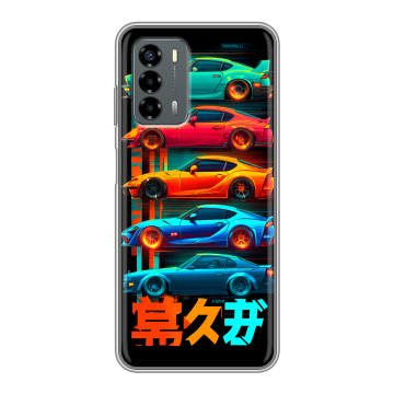 Силиконовый чехол на ZTE Blade V40 Vita с принтом машины тачки