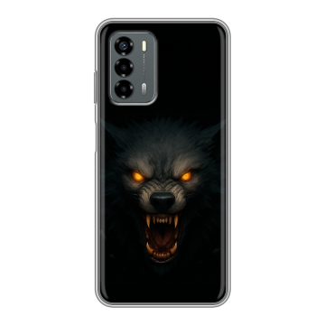 Силиконовый чехол на ZTE Blade V40 Vita с принтом Волк