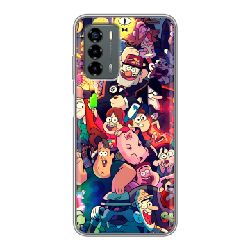 Силиконовый чехол на ZTE Blade V40 Vita с принтом Gravity Falls Гравити Фолз Силиконовый чехол на ZTE Blade V40 Vita с принтом Gravity Falls Гравити Фолз