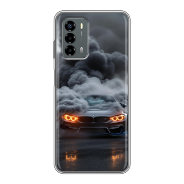 Силиконовый чехол на ZTE Blade V40 Vita с принтом BMW БМВ
