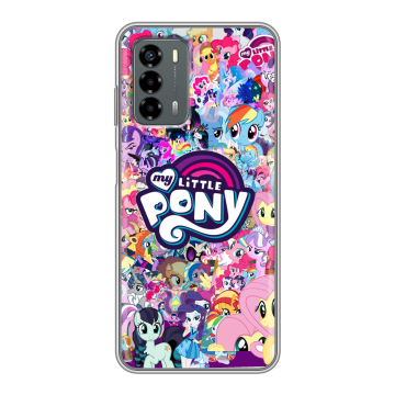 Силиконовый чехол на ZTE Blade V40 Vita с принтом My little pony Дружба чудо Силиконовый чехол на ZTE Blade V40 Vita с принтом My little pony Дружба чудо