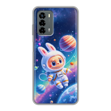 Силиконовый чехол на ZTE Blade V40 Vita с принтом Labubu Лабубу Силиконовый чехол на ZTE Blade V40 Vita с принтом Labubu Лабубу