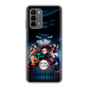 Силиконовый чехол на ZTE Blade V40 Vita с принтом Demon Slayer Клинок рассекающий демонов Силиконовый чехол на ZTE Blade V40 Vita с принтом Demon Slayer Клинок рассекающий демонов