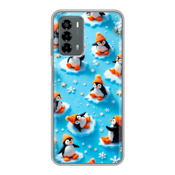 Силиконовый чехол на ZTE Blade V40 Vita с принтом Новый год