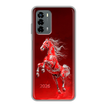 Силиконовый чехол на ZTE Blade V40 Vita с принтом Новый год