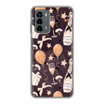 Силиконовый чехол на ZTE Blade V40 Vita с принтом Новый год