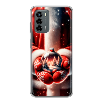 Силиконовый чехол на ZTE Blade V40 Vita с принтом Новый год