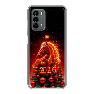 Силиконовый чехол на ZTE Blade V40 Vita с принтом Новый год