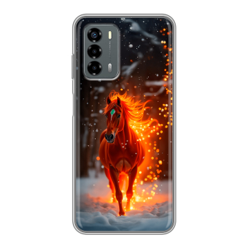Силиконовый чехол на ZTE Blade V40 Vita с принтом Новый год Силиконовый чехол на ZTE Blade V40 Vita с принтом Новый год