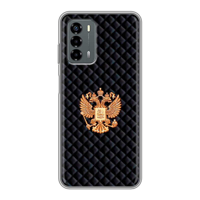Силиконовый чехол на ZTE Blade V40 Vita с принтом Герб России принт Силиконовый чехол на ZTE Blade V40 Vita с принтом Герб России принт