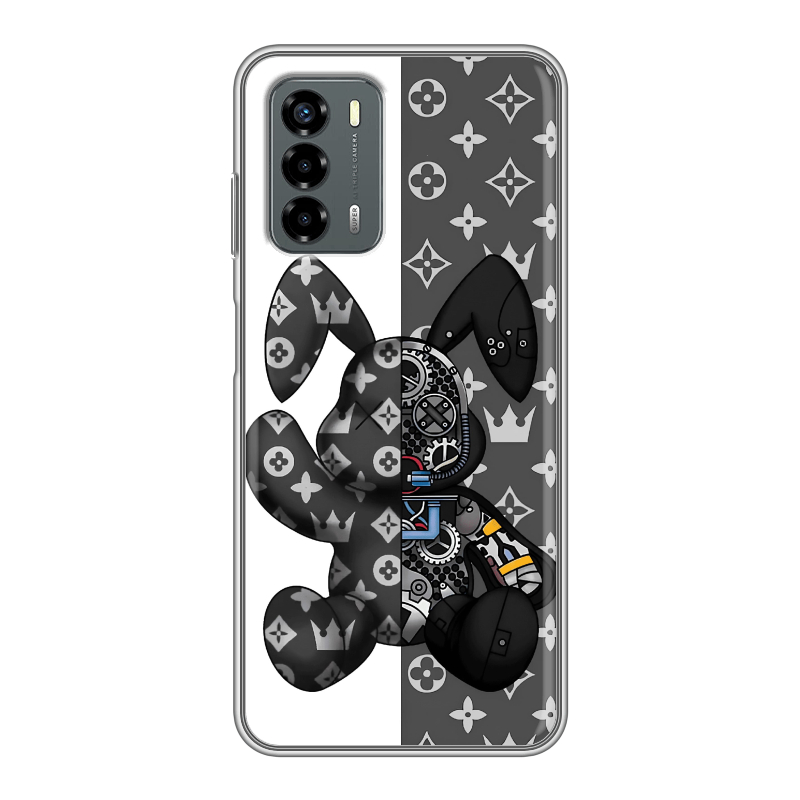 Силиконовый чехол на ZTE Blade V40 Vita с принтом Луи робот Силиконовый чехол на ZTE Blade V40 Vita с принтом Луи робот