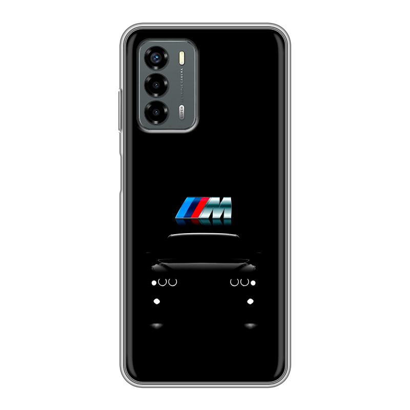 Силиконовый чехол на ZTE Blade V40 Vita с принтом БМВ BMW Силиконовый чехол на ZTE Blade V40 Vita с принтом БМВ BMW