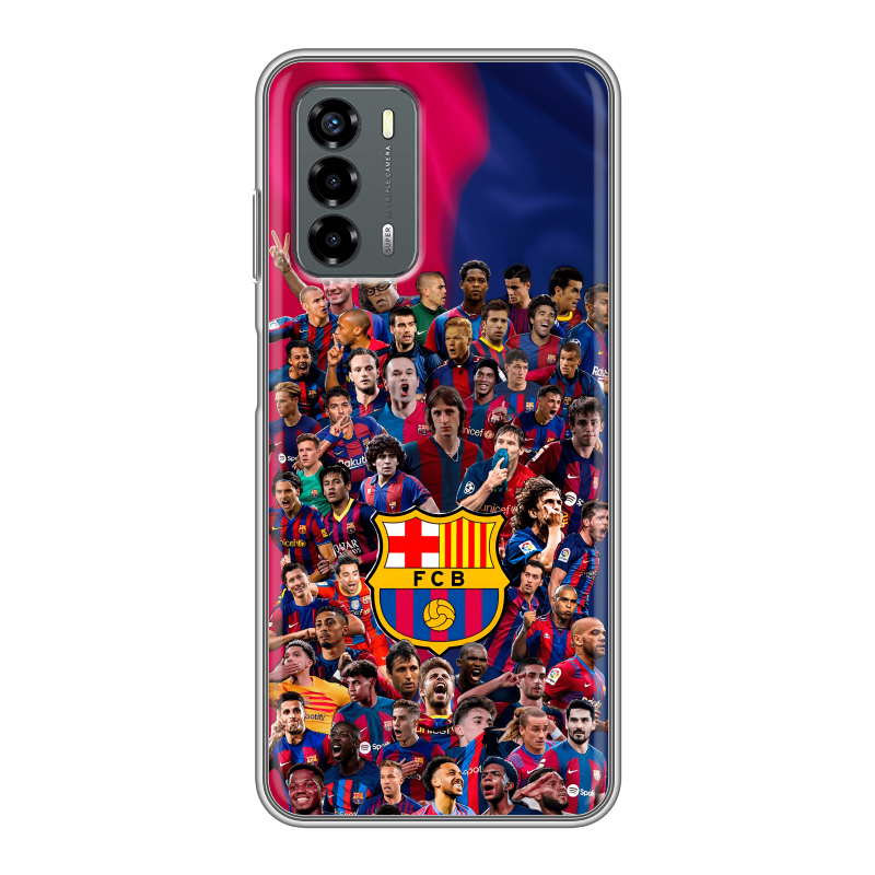 Силиконовый чехол на ZTE Blade V40 Vita с принтом Барселона Barcelona Силиконовый чехол на ZTE Blade V40 Vita с принтом Барселона Barcelona
