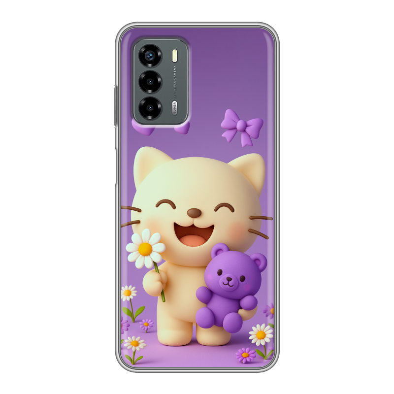 Силиконовый чехол на ZTE Blade V40 Vita с принтом для девочек Силиконовый чехол на ZTE Blade V40 Vita с принтом для девочек