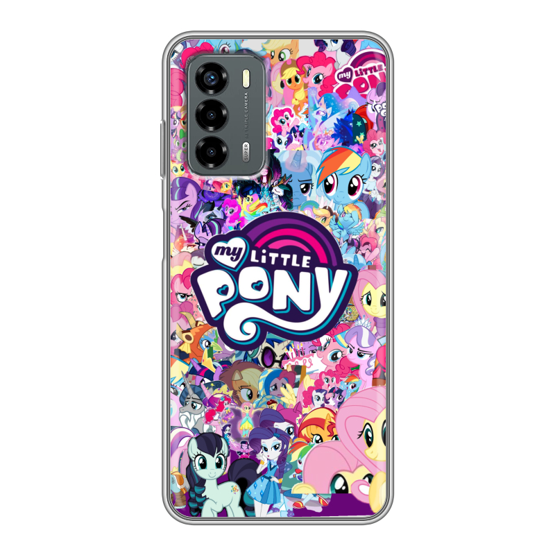 Силиконовый чехол на ZTE Blade V40 Vita с принтом My little pony Дружба чудо Силиконовый чехол на ZTE Blade V40 Vita с принтом My little pony Дружба чудо
