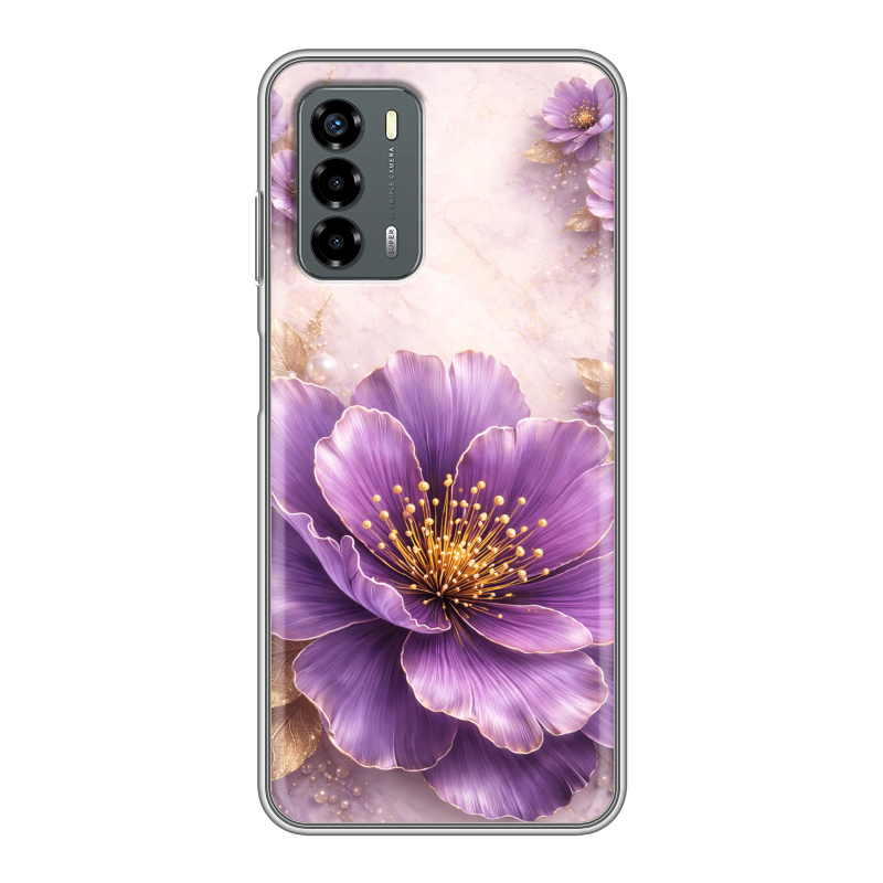 Силиконовый чехол на ZTE Blade V40 Vita с принтом женский Силиконовый чехол на ZTE Blade V40 Vita с принтом женский