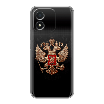Силиконовый чехол на Huawei Honor X5 с принтом Герб России