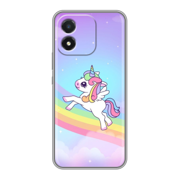 Силиконовый чехол на Huawei Honor X5 с принтом Единорог Силиконовый чехол на Huawei Honor X5 с принтом Единорог