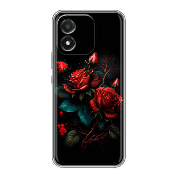 Силиконовый чехол на Huawei Honor X5 с принтом Розы красные Силиконовый чехол на Huawei Honor X5 с принтом Розы красные