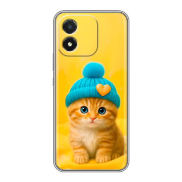 Силиконовый чехол на Huawei Honor X5 с принтом Котенок в шапке Силиконовый чехол на Huawei Honor X5 с принтом Котенок в шапке