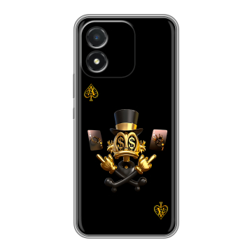 Силиконовый чехол на Huawei Honor X5 с принтом Золотой скрудж макдак