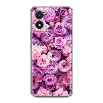 Силиконовый чехол на Huawei Honor X5 с принтом лавандовые розы