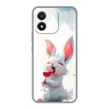 Силиконовый чехол на Huawei Honor X5 с принтом кролик зайчик