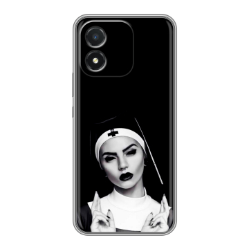 Силиконовый чехол на Huawei Honor X5 с принтом монашка