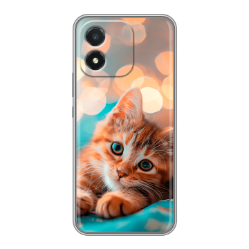 Силиконовый чехол на Huawei Honor X5 с принтом котик