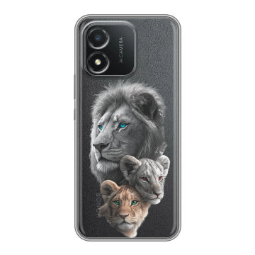 Силиконовый чехол на Huawei Honor X5 с принтом Львы