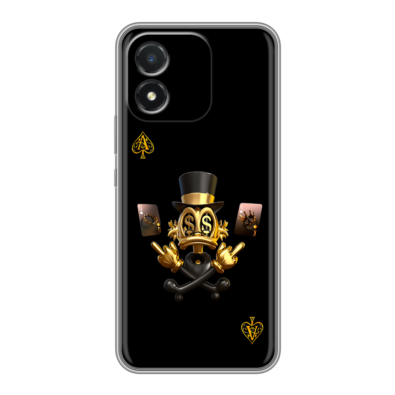 Силиконовый чехол на Huawei Honor X5 с принтом Золотой скрудж макдак Силиконовый чехол на Huawei Honor X5 с принтом Золотой скрудж макдак