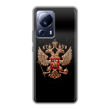 Силиконовый чехол на Xiaomi 13 Lite с принтом Герб России Силиконовый чехол на Xiaomi 13 Lite с принтом Герб России