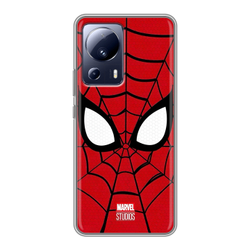 Силиконовый чехол на Xiaomi 13 Lite с принтом человек паук spiderman