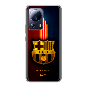 Силиконовый чехол на Xiaomi 13 Lite с принтом Барселона Barcelona Силиконовый чехол на Xiaomi 13 Lite с принтом Барселона Barcelona