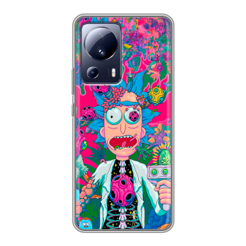 Силиконовый чехол на Xiaomi 13 Lite с принтом Рик и Морти Rick Morty Силиконовый чехол на Xiaomi 13 Lite с принтом Рик и Морти Rick Morty