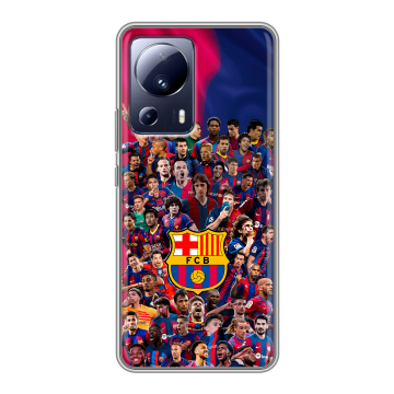 Силиконовый чехол на Xiaomi 13 Lite с принтом Барселона Barcelona Силиконовый чехол на Xiaomi 13 Lite с принтом Барселона Barcelona