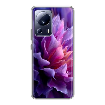 Силиконовый чехол на Xiaomi 13 Lite с принтом женский цветы Силиконовый чехол на Xiaomi 13 Lite с принтом женский цветы