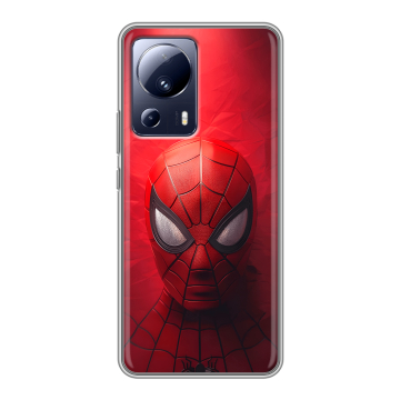 Силиконовый чехол на Xiaomi 13 Lite с принтом Spiderman Человек паук Силиконовый чехол на Xiaomi 13 Lite с принтом Spiderman Человек паук