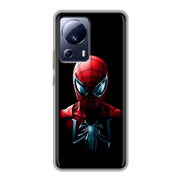 Силиконовый чехол на Xiaomi 13 Lite с принтом Spiderman Человек паук Силиконовый чехол на Xiaomi 13 Lite с принтом Spiderman Человек паук