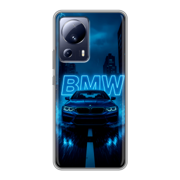 Силиконовый чехол на Xiaomi 13 Lite с принтом BMW БМВ Силиконовый чехол на Xiaomi 13 Lite с принтом BMW БМВ