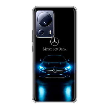 Силиконовый чехол на Xiaomi 13 Lite с принтом Mercedes Мерседес Силиконовый чехол на Xiaomi 13 Lite с принтом Mercedes Мерседес