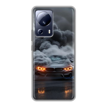 Силиконовый чехол на Xiaomi 13 Lite с принтом BMW БМВ