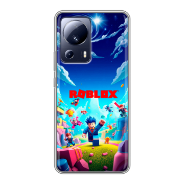 Силиконовый чехол на Xiaomi 13 Lite с принтом Roblox Роблокс Силиконовый чехол на Xiaomi 13 Lite с принтом Roblox Роблокс